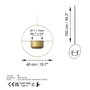 Aberto Design Payanda - Gold